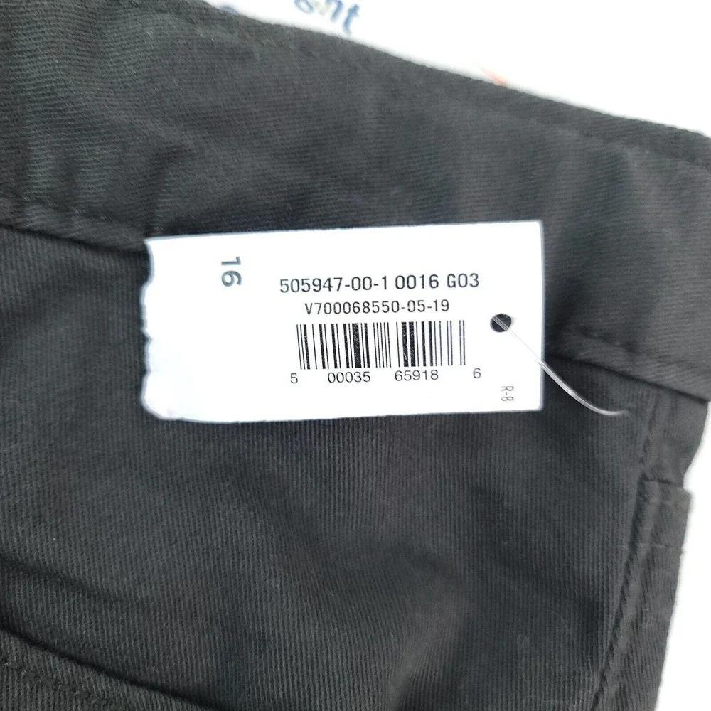 Old Navy Straight Built In Flex Tough Pants Grey Charles Boy's Sz 16 Adjustable‎